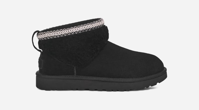 Tenisky a topánky UGG Classic Ultra Mini Maxi Curly Boot Čierna | 1158263-BLK, 0