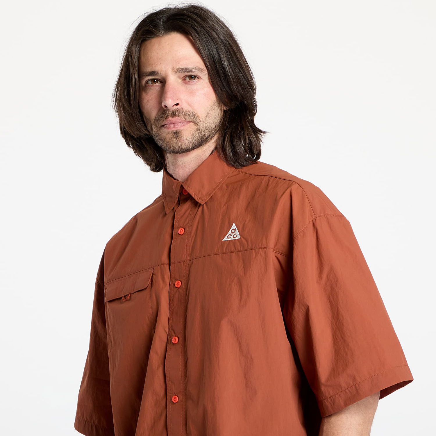 Košeľa Nike ACG ACG "Orb Weaver" UV Repel Short-Sleeve Shirt Oranžová | HJ2883-245, 1