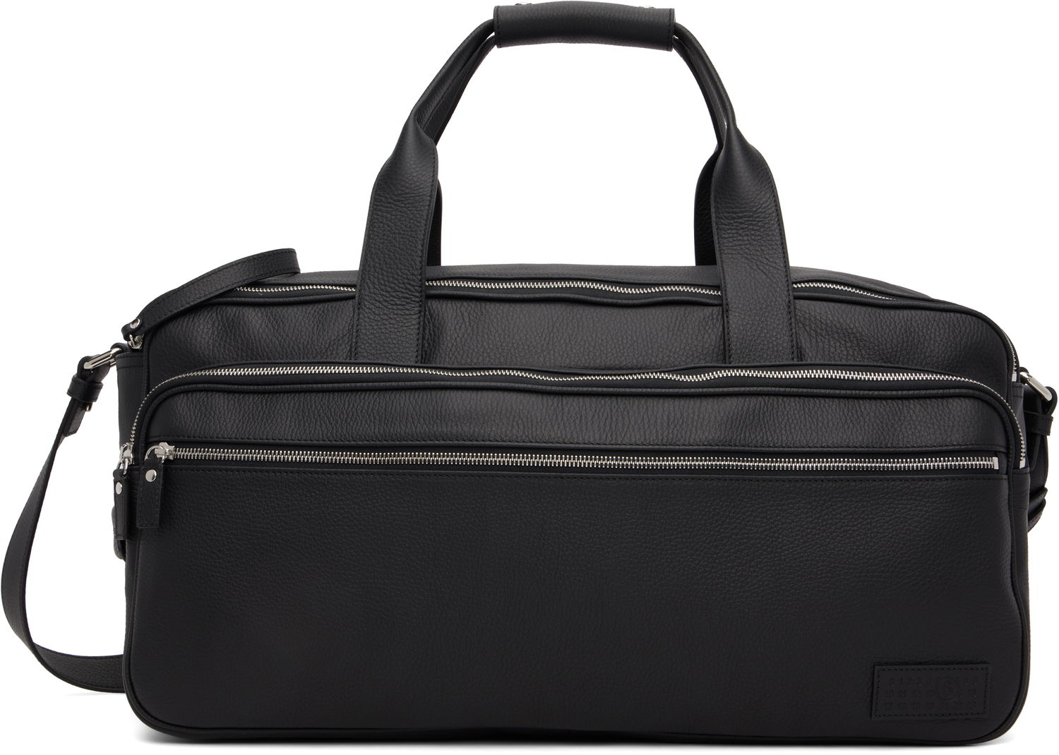 Cestovná taška Maison Margiela MM6 Maison Margiela Leather Travel Duffle Čierna | SB6WI0006 P8326, 0