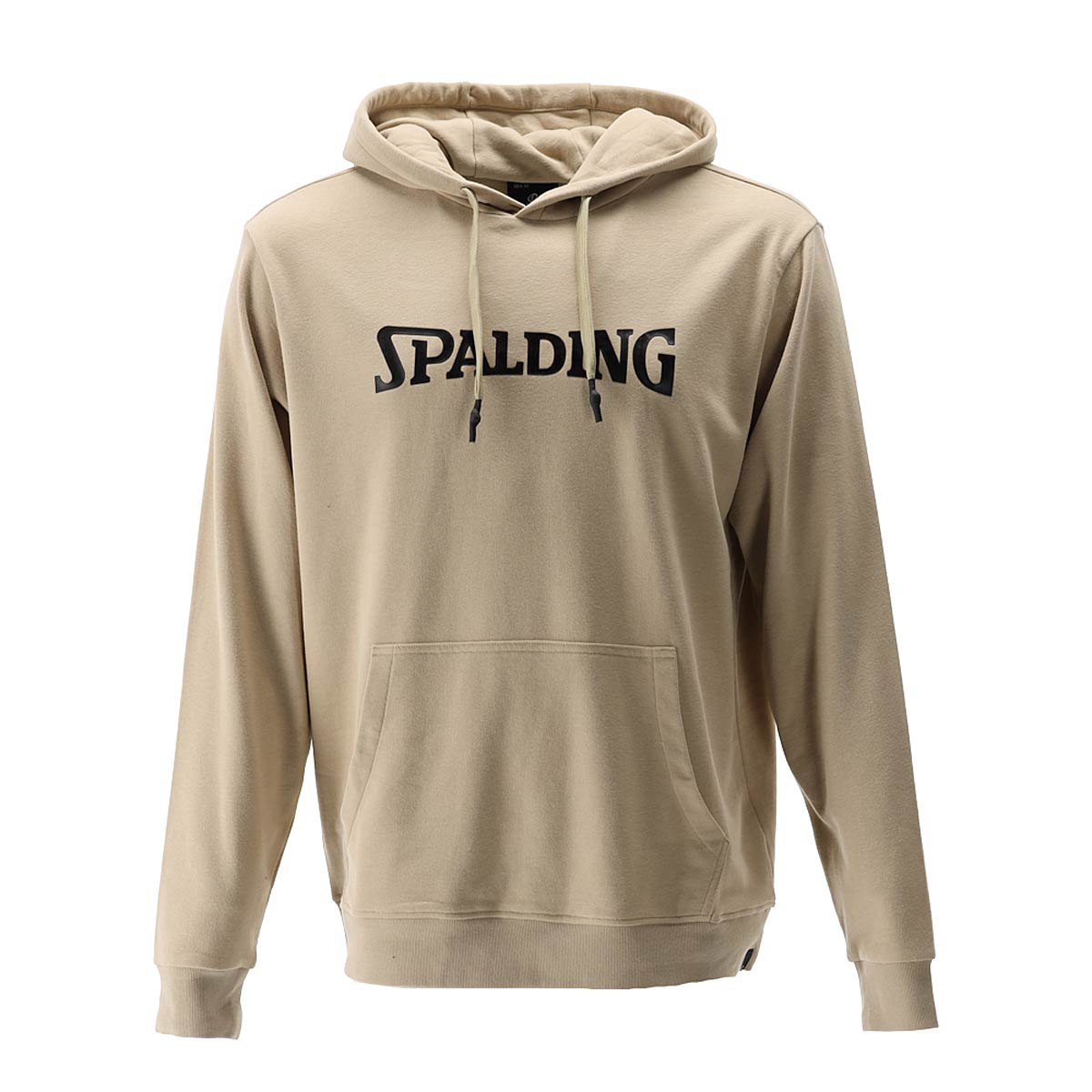 Mikina Spalding Logo Print Hoodie Béžová | 40232014-BE/BK, 0