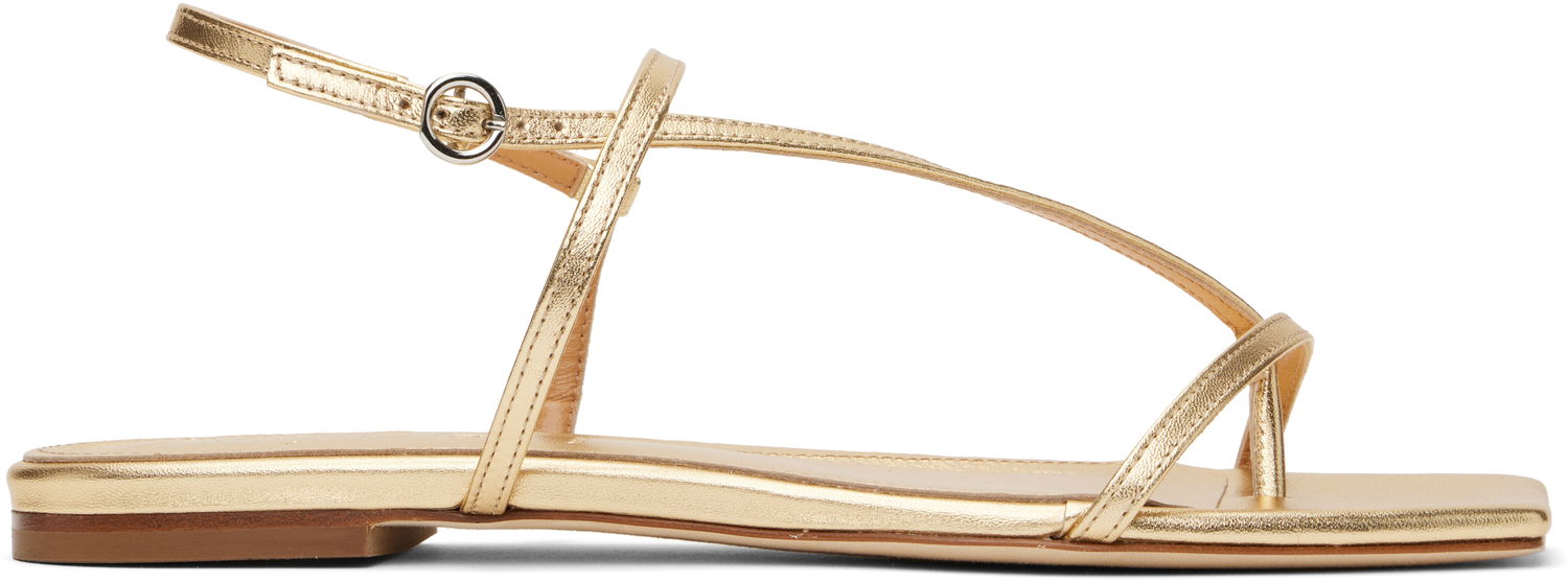 Doplnky Aeyde Aeyde Ella Leather Toe-Post Sandals Metalická | A11-FS-BERS8MFL-0121-902-007, 0