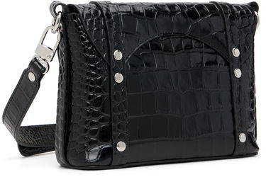 Taška cez rameno Vivienne Westwood Kim Croc-Effect Orb Crossbody Čierna | 48030007U-L0099-, 2