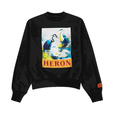 Mikina HERON PRESTON Halftone Heron Crewneck Čierna | HMBA020F22JER0091046, 0