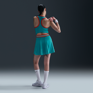 Šaty Nike NikeCourt Slam Dri-FIT Tennis Dress Tyrkysová | FZ6742-345, 4