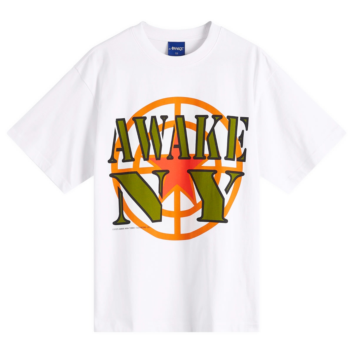 Tričko Awake NY Awake NY Crosshair Graphic T-Shirt, Size Large Biela | AWK-SP25-TS002-WHT, 0