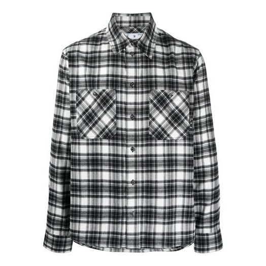 Košeľa Off-White Plaid Long Sleeves Shirt Čierna | OMGA133R21FAB0021000