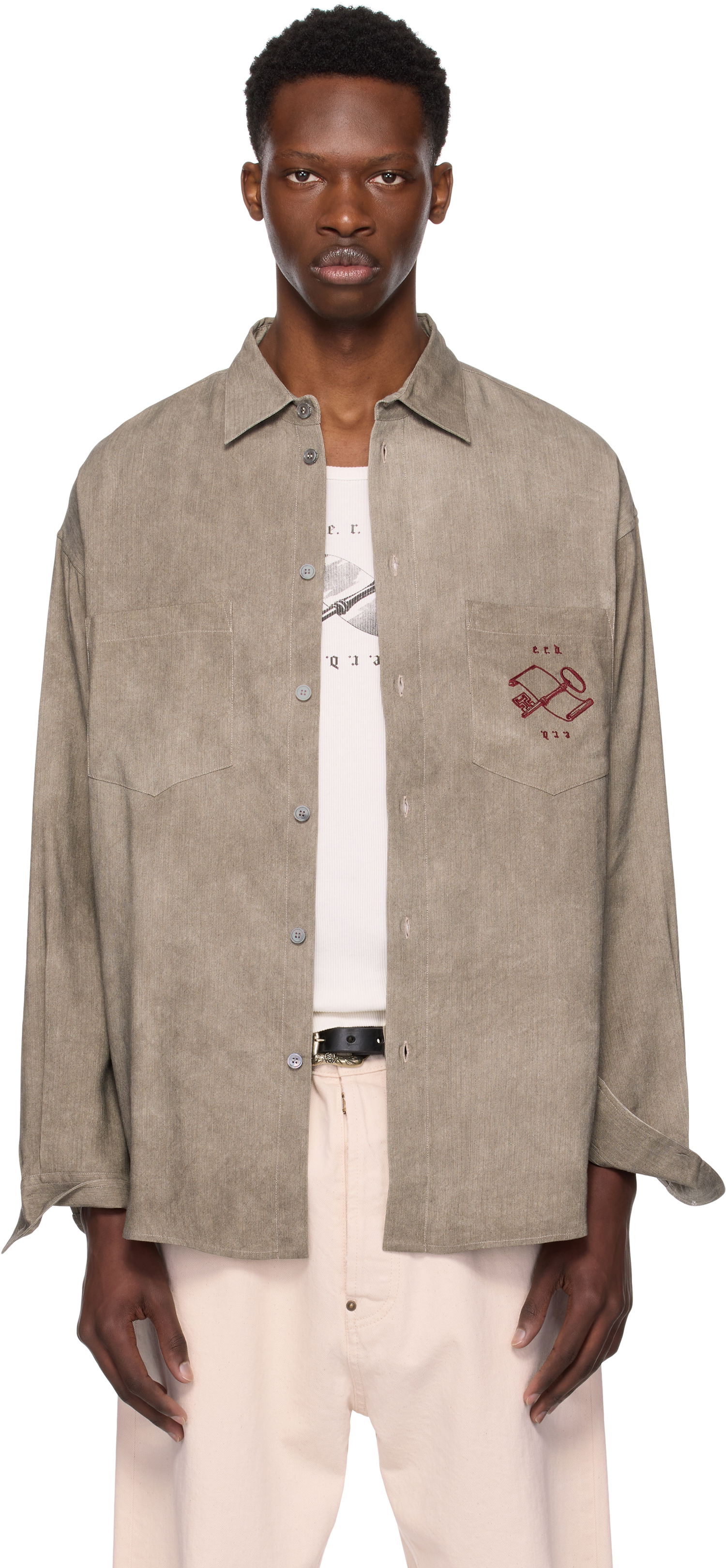 Košeľa Enfants Riches Déprimés Enfants Riches Déprimés Artist Buttondown Shirt Zelené | 040-248, 0