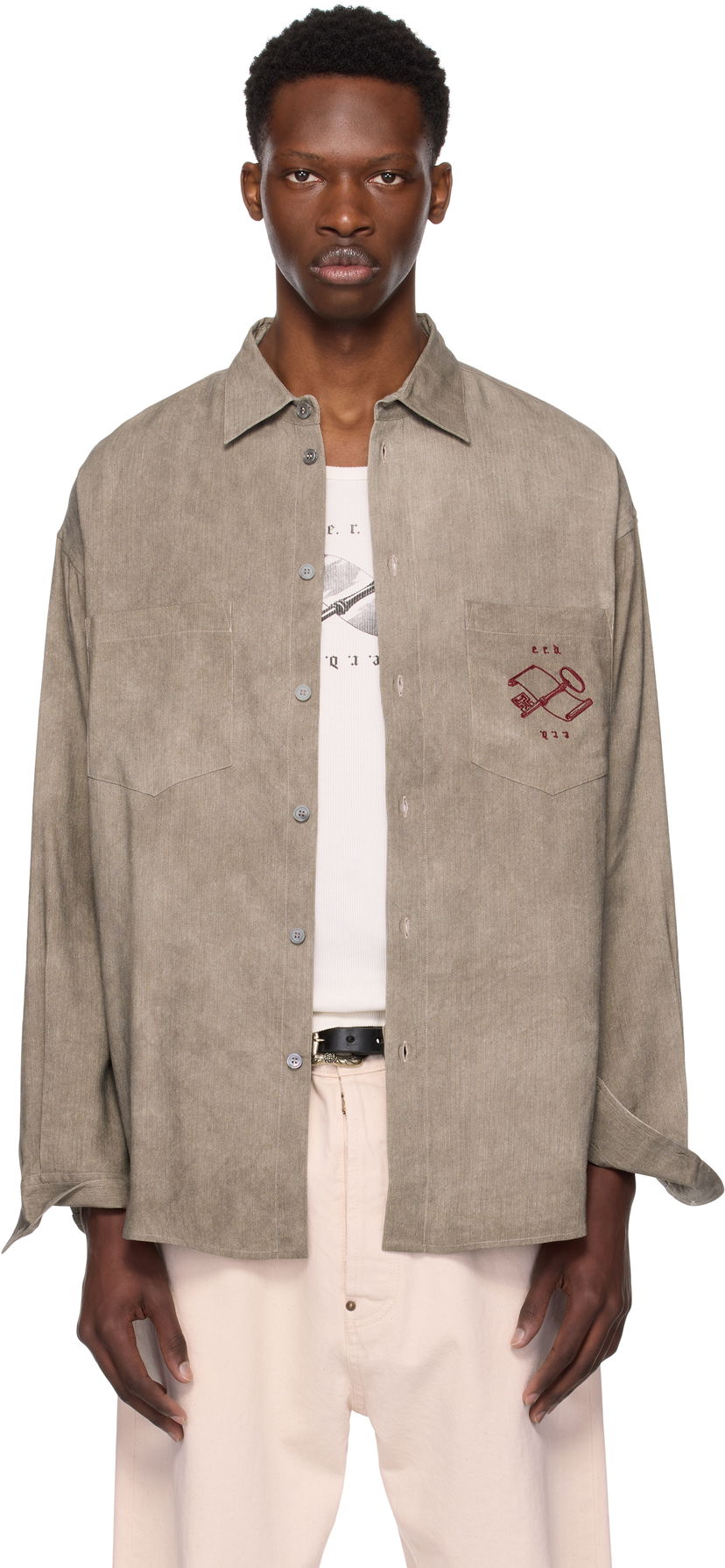 Košeľa Enfants Riches Déprimés Enfants Riches Déprimés Artist Buttondown Shirt Zelené | 040-248
