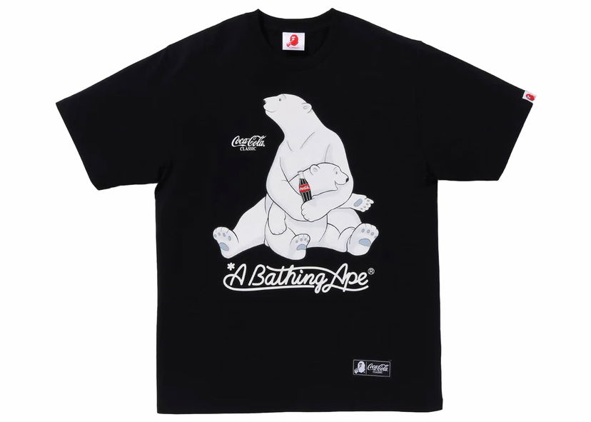 Tričko BAPE BAPE x Coca-Cola Polar Bear Tee Black Čierna | 1J73-110-911