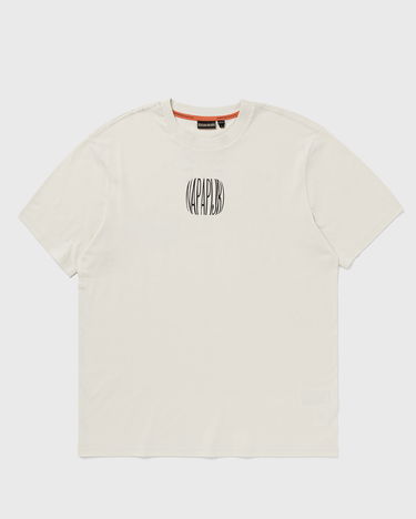 Tričko Napapijri Short Sleeve T-Shirt Yukis Wavy Logo Béžová | NP0A8925N1J1, 0