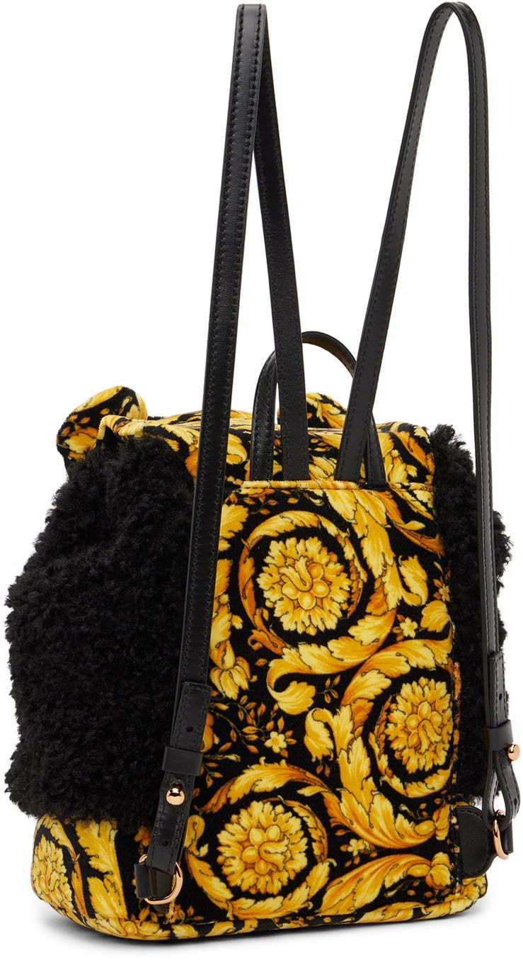 Versace Barocco Teddy Fleece Backpack