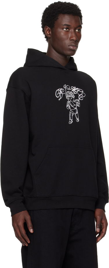 Mikina Dime Embroidered Fighter Hoodie Čierna | DIMESU2544BLK, 1