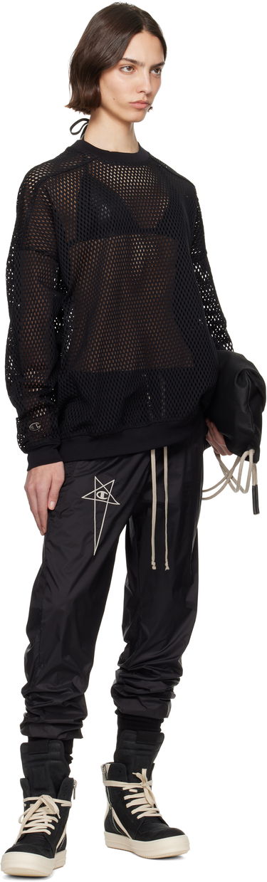 Sveter Rick Owens Rick Owens Champion Edition Jumbo Mesh Sweatshirt Čierna | CW01E1670 CHONET, 3