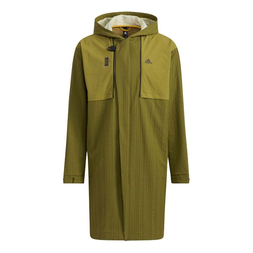 Pláštenka adidas Originals Longtex Hooded Sports Jacket Zelené | H39337, 0