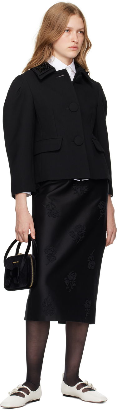 Kabelka SHUSHU/TONG SHUSHU/TONG Severine Velvet Bow Handbag Čierna | MWDDAC03 VEL100, 3