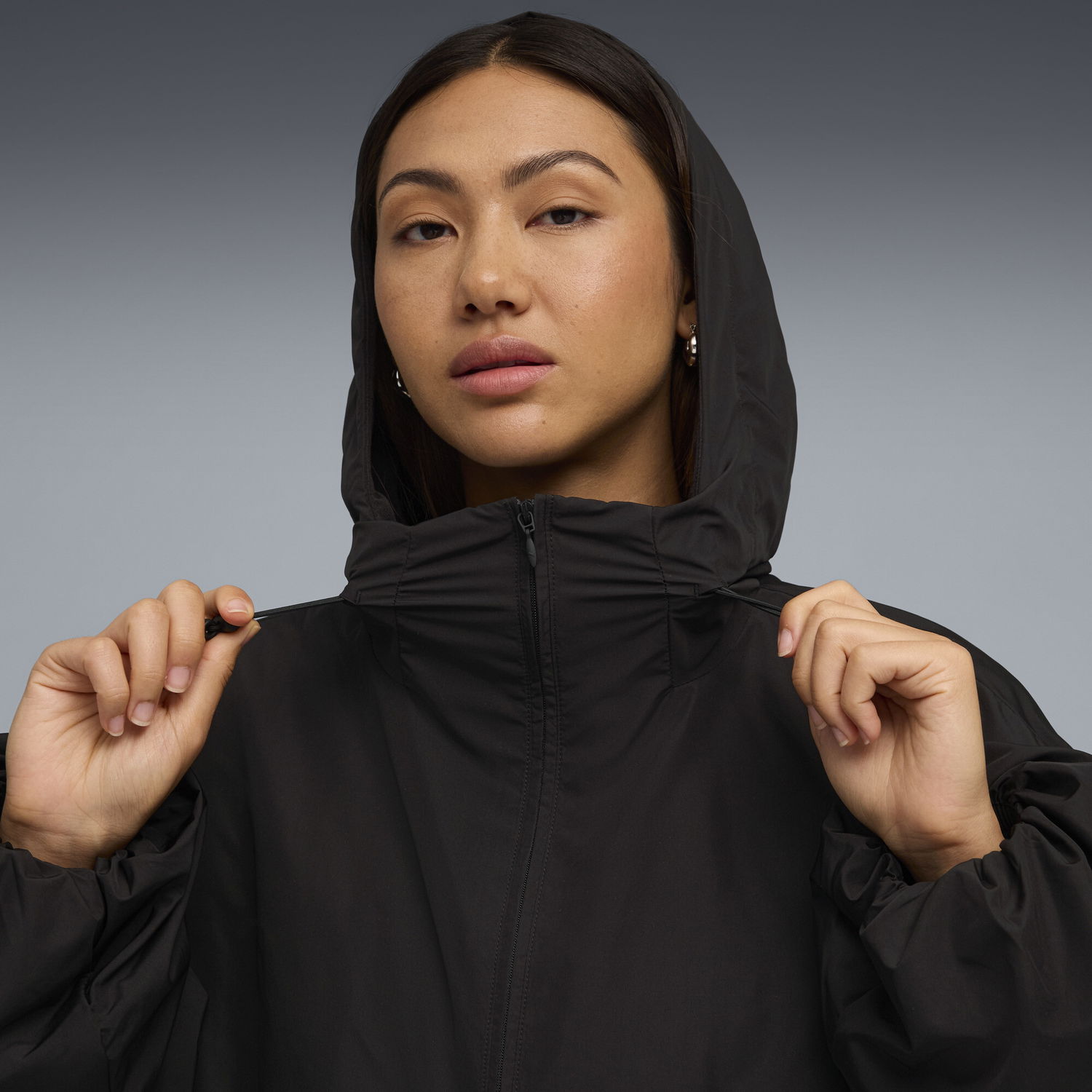 Vetrovka Puma PUMA x ROSÉ Women's Oversized Half-Zip Jacket Čierna | 633797_01, 1