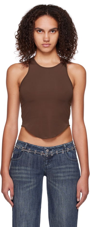 Tielko Miaou Miaou Hannah Jewett Bobbi Tank Top Hnedá | 7067TKUMB, 0