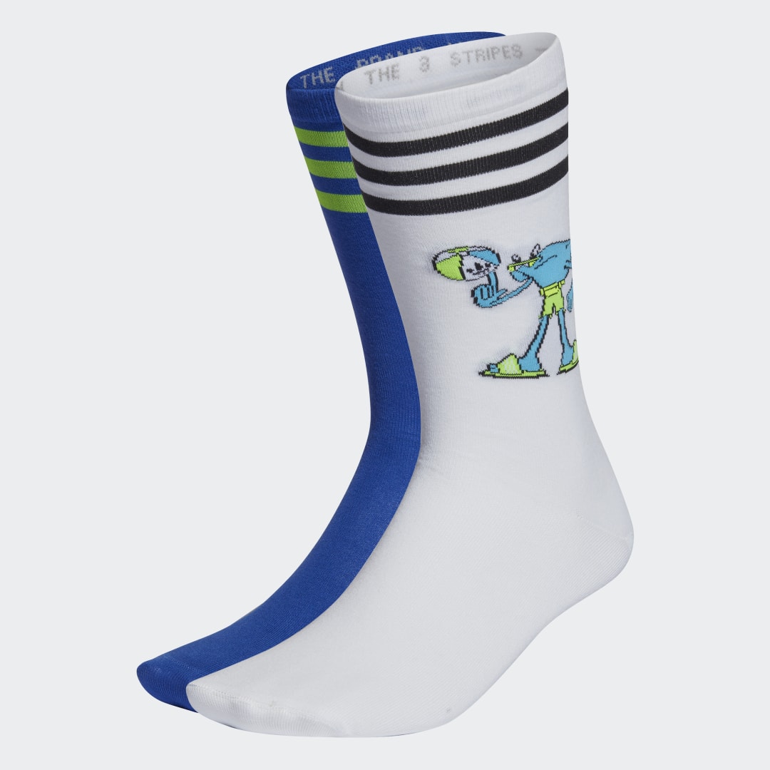 Graphic Crew Socks (2 Pairs)