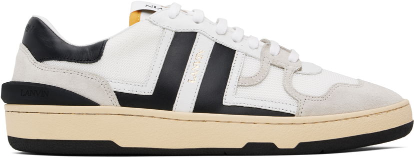 Tenisky a topánky LANVIN Off-White & Black Clay Mesh Sneakers Biela | FU-SKDK00-NAS1-P25