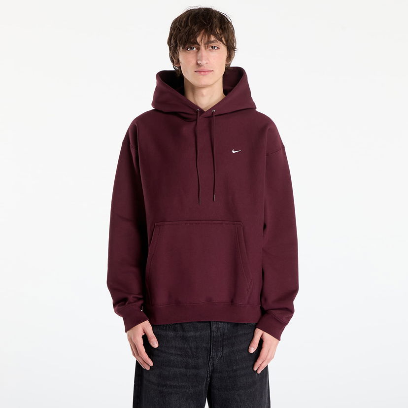 Mikina Nike Solo Swoosh Pullover Hoodie Vínová | HV1082-652