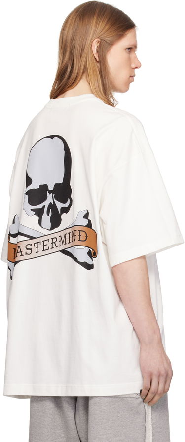 Tričko Mastermind WORLD Mastermind World Oversized Skull Tattoo T-Shirt Biela | MW25S14-TS050-022, 2