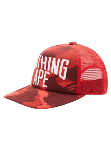 Šiltovka BAPE Color Camo NYC Logo Mesh Cap Červená | 001CPI801004M-RED