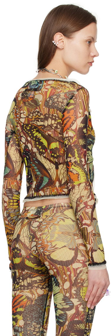 Tričko Jean Paul Gaultier Jean Paul Gaultier Butterfly Print Cardigan Rôznofarebný | 24/25-F-CD006-T545-1090, 2