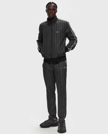 Tepláky Lacoste PARIS MONOGRAM JACQUARD SWEATPANTS Čierna | XH1440-4PC, 1