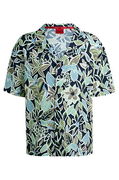 Relaxed Fit Floral Print Beach Shirt