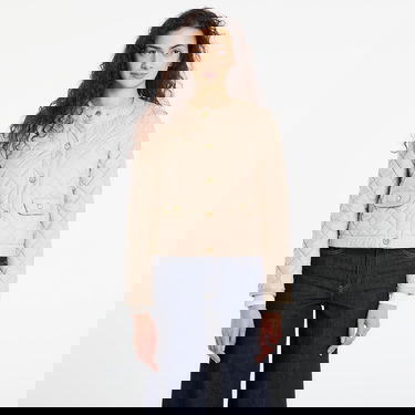 Bunda Tommy Hilfiger Quilted Button-Front Collarless Jacket Béžová | WW0WW47449 RBV, 0