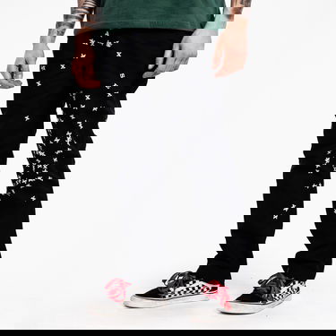Nohavice Pleasures Vomit Printed Trousers Čierna | P21W021-BLACK, 0