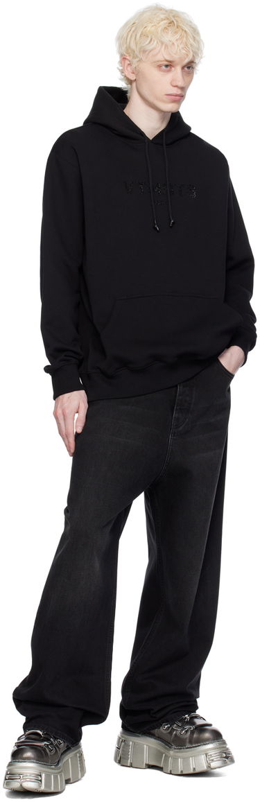 Mikina VETEMENTS Crystal Hoodie Čierna | VL20HD120B, 3