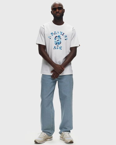 Tričko BAPE ABC CAMO COLLEGE TEE Biela | 001TEK801005MWH9, 1