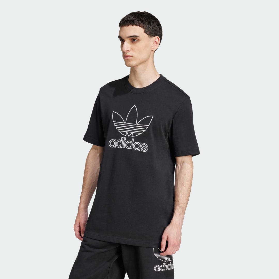 Tričko adidas Performance Outline Trefoil T-Shirt Čierna | JP1088, 0