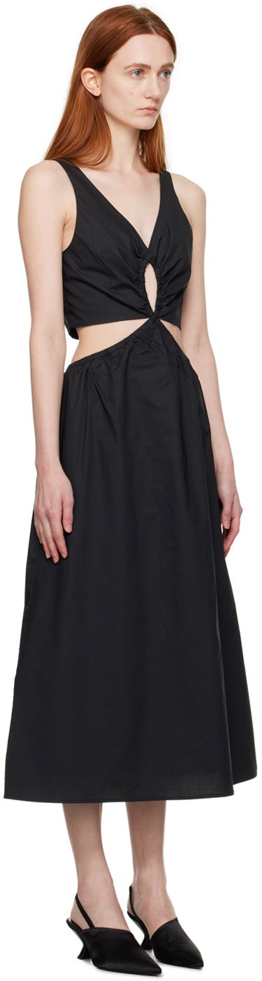 Šaty Anine Bing Cutout Detail Midi Dress Čierna | A-02-1391-000, 1