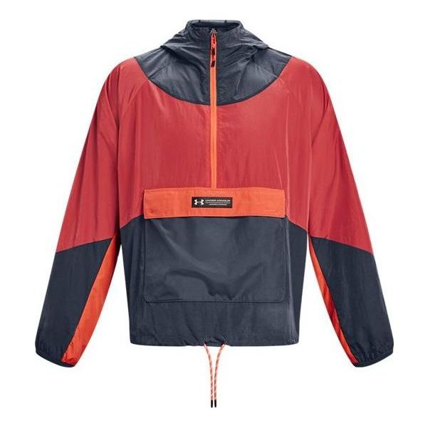 Vetrovka Under Armour Rush Woven Half Zip Anorak Jacket Červená | 1377183-044, 0