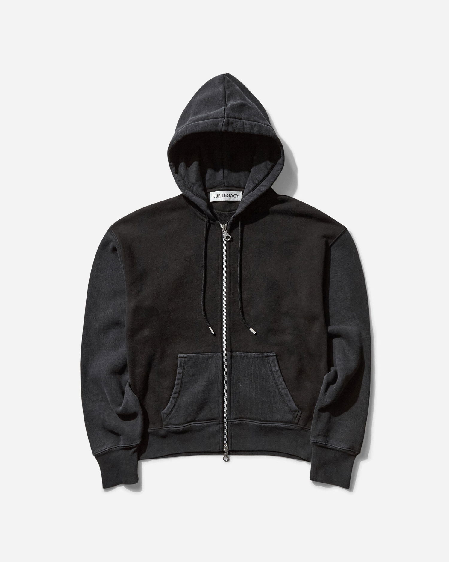 Mikina OUR LEGACY Mischief Zip Hoodie Čierna | W2256MP 001, 0