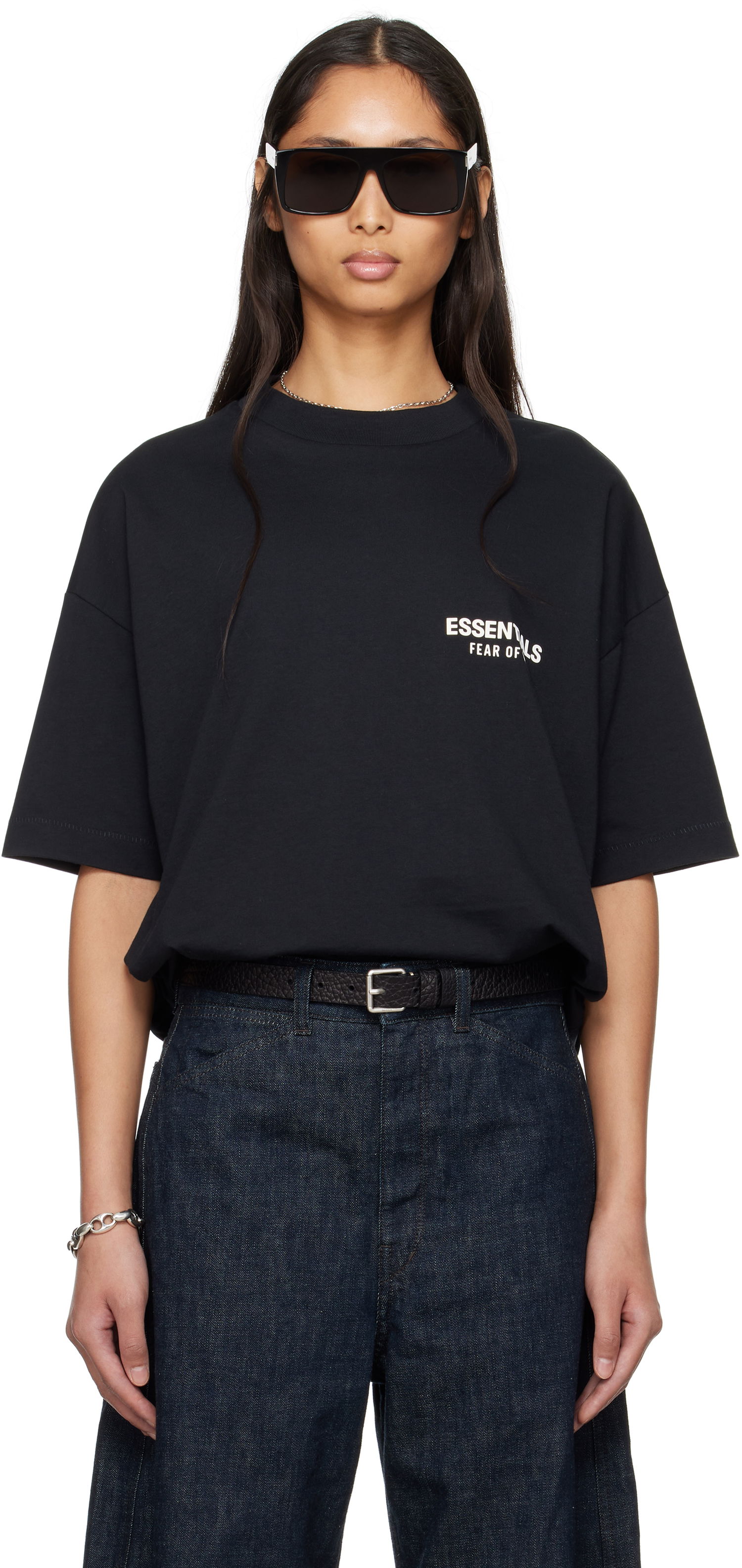 Tričko Fear of God Fear of God ESSENTIALS Classic Short Sleeve T-Shirt Čierna | 125AS254190F, 0
