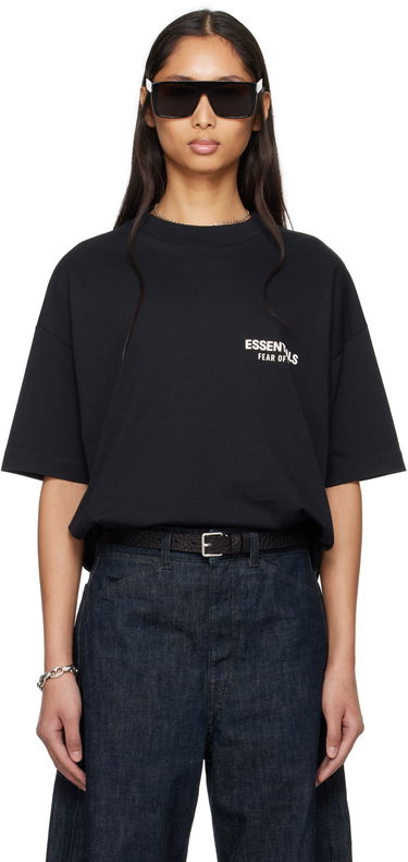 Tričko Fear of God Fear of God ESSENTIALS Classic Short Sleeve T-Shirt Čierna | 125AS254190F, 0