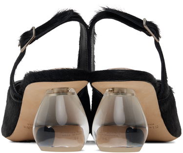 Tenisky a topánky Simone Rocha Simone Rocha Pointed Slingback Heels with Crystal Embellishment Čierna | LH14B 0794, 1