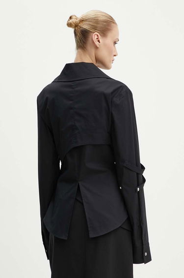 Košeľa HELIOT EMIL Cutout Detail Zip-Up Shirt Čierna | PREAW24.W.05.055.BLK01, 2