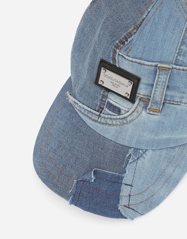 Šiltovka Dolce & Gabbana Dolce & Gabbana Patchwork Denim Baseball Cap Modrá | LB4H80G7H5CS9000, 1