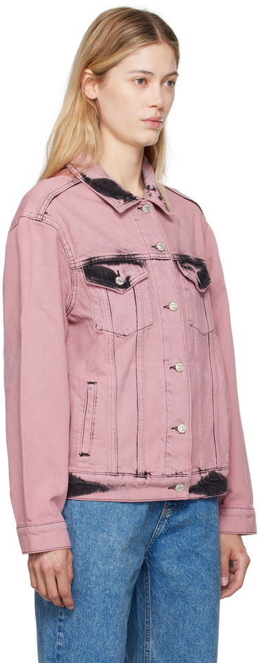 Bunda Moschino Faded Denim Jacket Ružová | 242K1A0502, 1