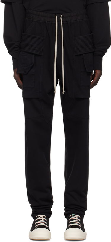Cargo nohavice Rick Owens Rick Owens DRKSHDW Porterville Creatch Drawstring Cargo Pants Čierna | DU02D2376 RIG, 0