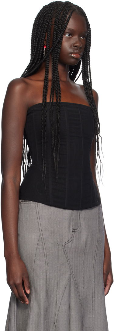 Tielko Miaou Miaou Libra Corset Top Čierna | 7063PM3BLK, 1