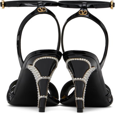 Doplnky Valentino Valentino Garavani Ladycrush Patent Leather Heeled Sandals Čierna | 6W2S0LD3SWK, 1