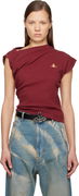 Vivienne Westwood Hebo Asymmetric Ribbed Top