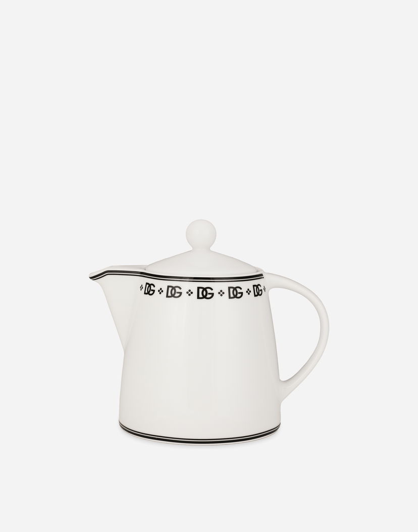 Home decor Dolce & Gabbana Dolce & Gabbana Porcelain Teapot with DG Logo Biela | TC0139TCALHU0082