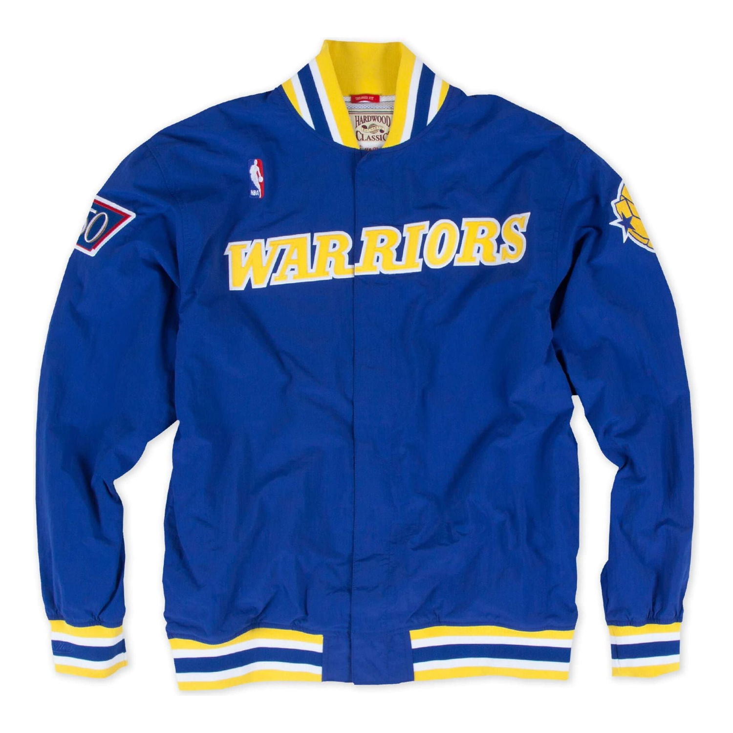 Bomber bunda Mitchell & Ness Mitchell & Ness Golden State Warriors 1996-97 Warm Up Jacket Modrá | 6056-310-96GSW, 0