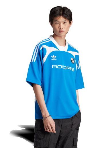 Dres adidas Originals Oversized Short Sleeve Jersey Modrá | IW3636